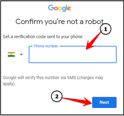 Type your phone number